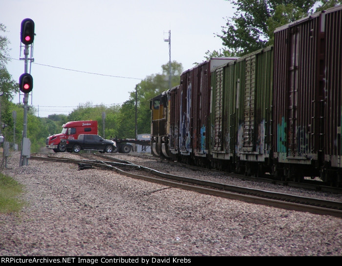 Engines are past Main St.